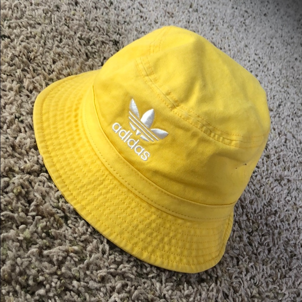 yellow adidas bucket hat